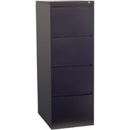 Precision Firstline 4 Drawer Vertical Filing Cabinet Black