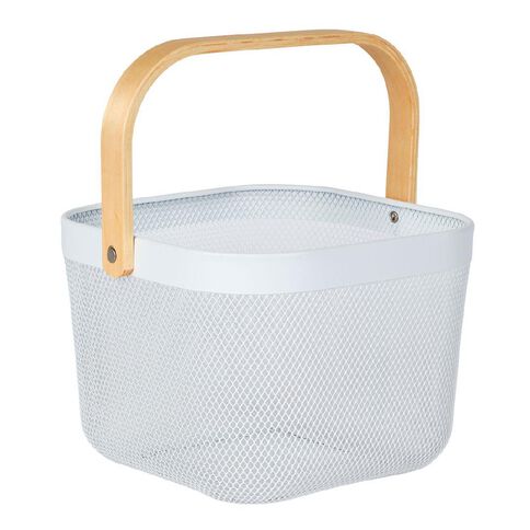 Living & Co Mesh Basket White