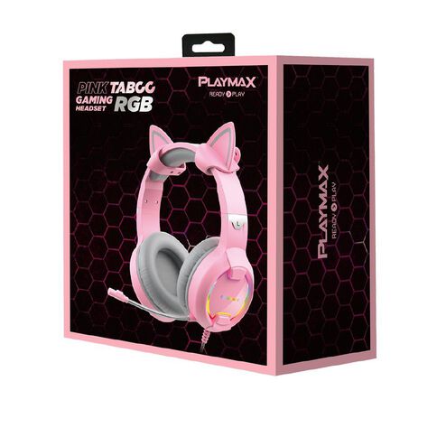 Playmax Pink Taboo Cat Headphones