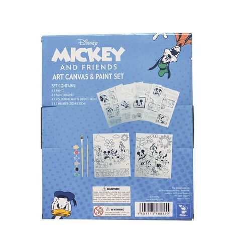 Mickey Mouse and Friends Art Canvas Paint Set