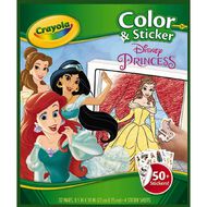 Disney Princess Crayola Colour & Sticker Book 32 Pages