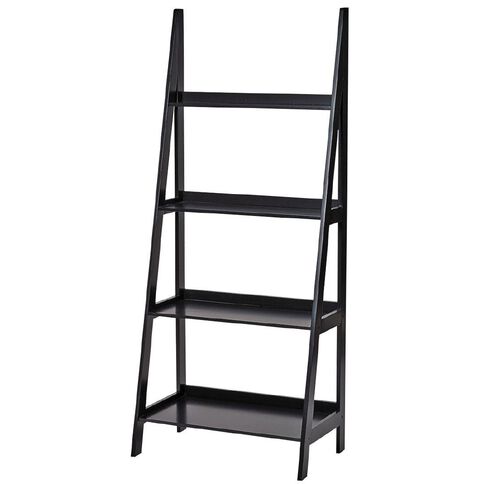 Living & Co Ladder Shelf 4 Tier Black