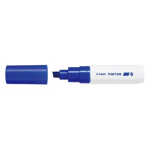 Pilot Pintor Chisel 8.0mm Broad Tip Marker Blue Blue Mid