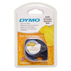 Dymo Letratag Iron On Label Tape 12mm x 2m | Warehouse Stationery, NZ