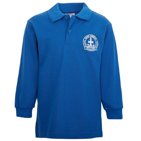 Schooltex St Joseph's Whakatane Long Sleeve Polo with Embroidery