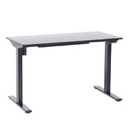 Workspace 2 Tier Adjustable Desk Black