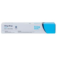 Living & Co 50% Plant-Based Cling Wrap 135m