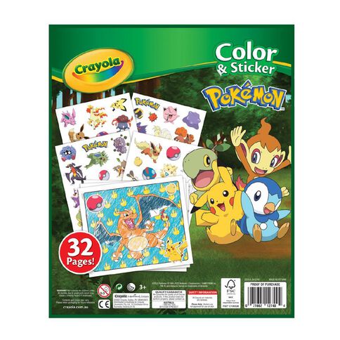 Crayola Color & Sticker Book Pokemon