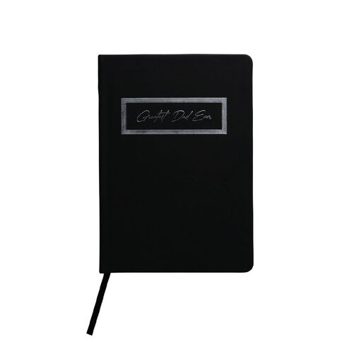 Uniti Stationery A5 Polyurethane Hard Cover Black Notebook
