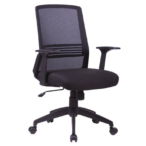 Workspace Ergo Meshback Chair Black, Office Chair Arm Covers Depot