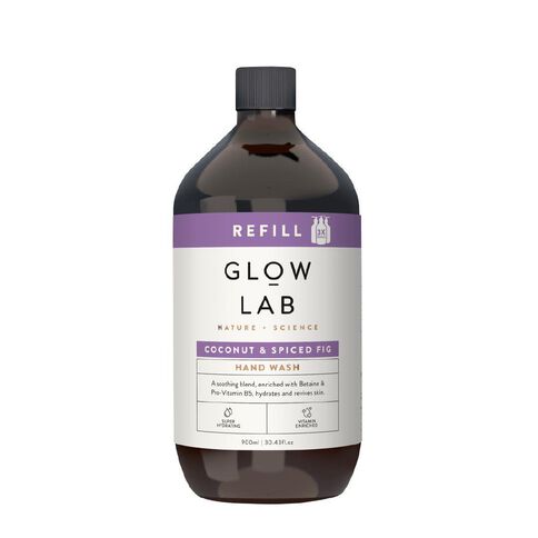 Glow Lab Refill Coconut and Spiced Fig Handwash 900ml