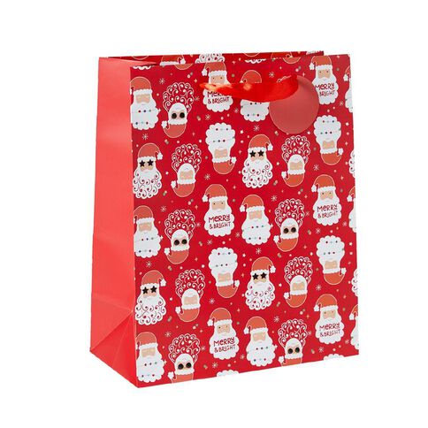 Wonderland Foil Christmas Gift Bag Assorted Large