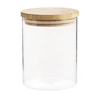 Living & Co Glass Canister with Bamboo Lid 700ml