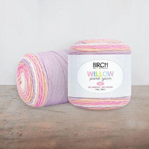Birch Yarn Willow Yarn Print 45% Acrylic 55% Nylon 150G Parfait