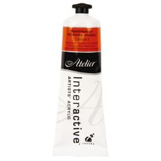 Atelier S2 Acrylic Paint Transparent Perinone Orange 80ml
