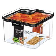 Sistema Ultra Tritan Canister Square Black 1.4L