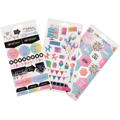 Uniti Celebration Sticker Book 16 Sheets