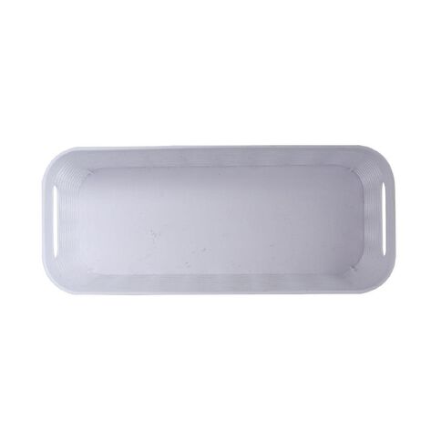 Living & Co Narrow Wave Storage Bin White 5L