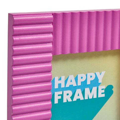 Happy Frames Vertical Ribbed 10x15cm Pink