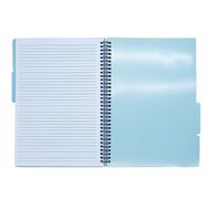 Uniti Clubhouse Softcover Notebook With Dividers A4 Blue