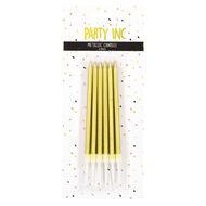 Party Inc Birthday Candles Metallic Slim Assorted 12 Pack