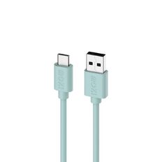 Moki USB-A to USB-C SynCharge Cable 1m - Pastel Green