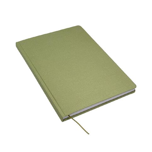 Uniti Stationery Linen A4 Sage A4 Notebook