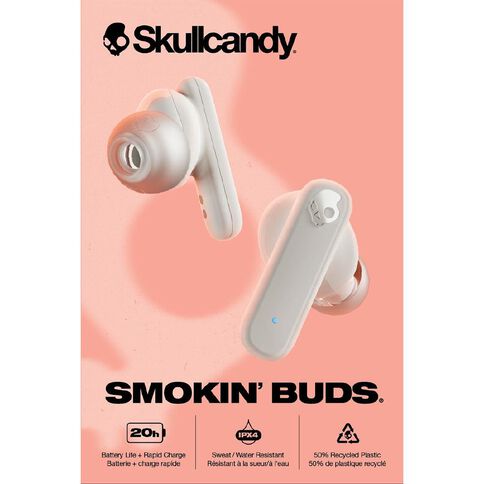Skullcandy Smokin Buds True Wireless Earbuds Bone
