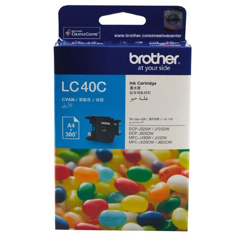 Brother Ink LC40 Cyan (300 Pages)