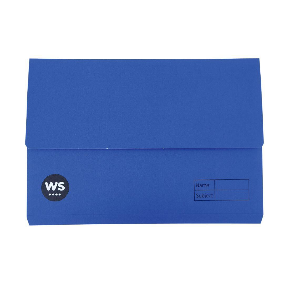 WS Manilla Document Wallet Navy