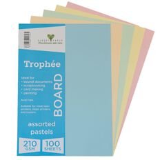Trophee Board 210gsm Pastels A4 100 Pack