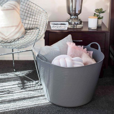 Living & Co Round Flexi Tub Grey 60L