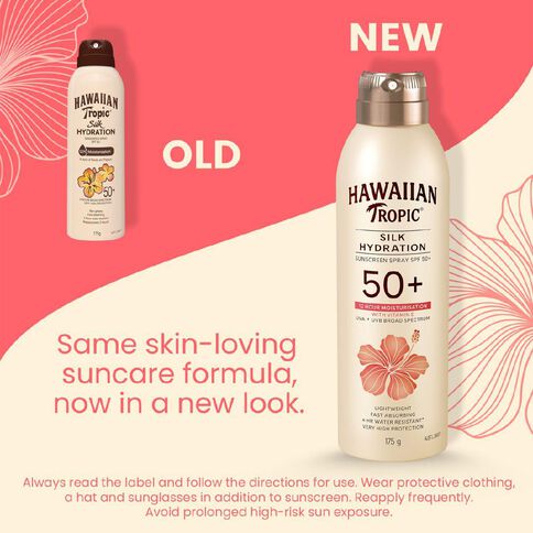 Hawaiian Tropic Silk Hydration Sunscreen Spray SPF50+ 175g
