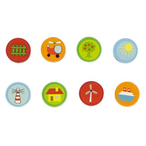 Kookie Stamp Set Multi-Coloured 8 Pack