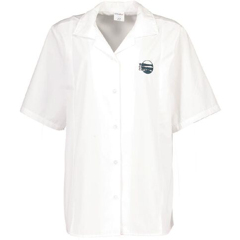 Schooltex William Colenso College Blouse Short Sleeve with Embroidery