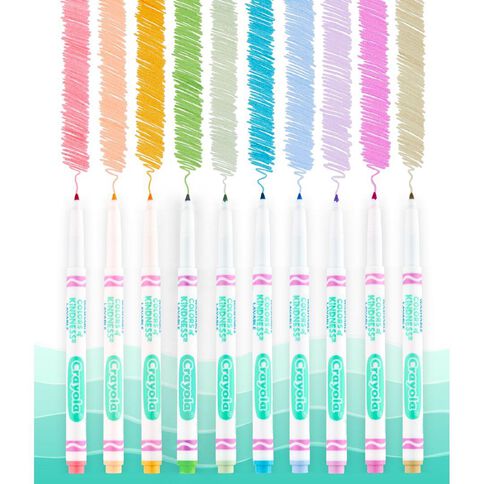 Crayola 10 Pack Colors of Kindness Fineline Washable Markers