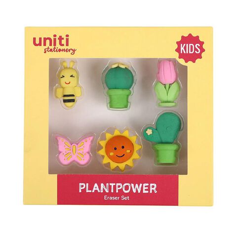 Uniti Kids Plant Power Eraser Set