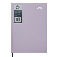 WS Colour Pop  2025 Diary A4 Date To Page Lilac A4