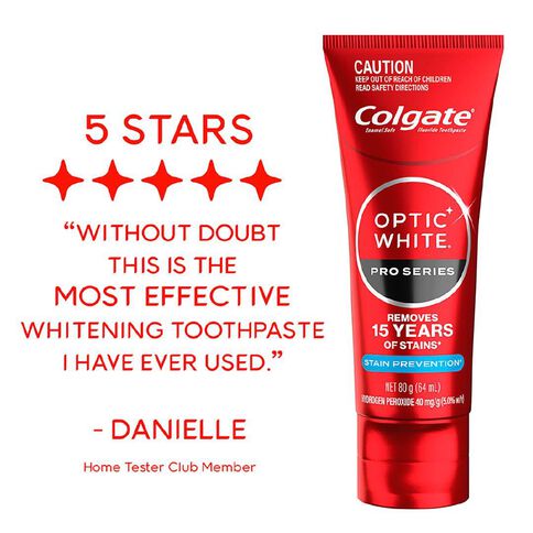 Colgate Optic White Pro Series Stain Shield Toothpaste 80g