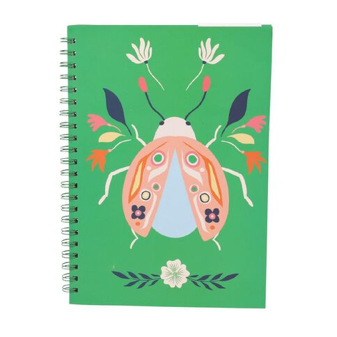 Uniti Little Things Spiral Notebook Beetle A4