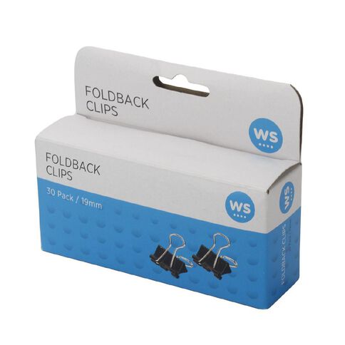 WS Foldback Clips - 19mm 30 Pack