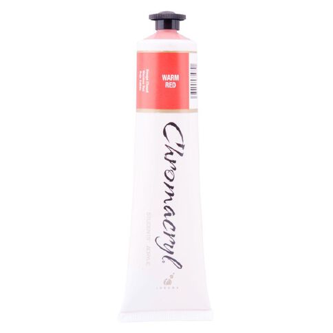Chromacryl Acrylic Paint Warm Red Red 75ml