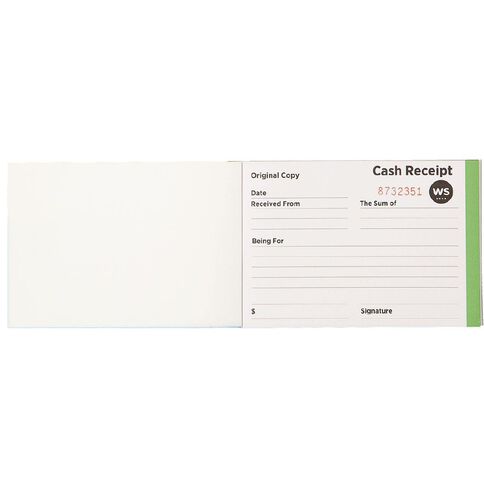 WS Receipt Book NCR 50 Leaf A6