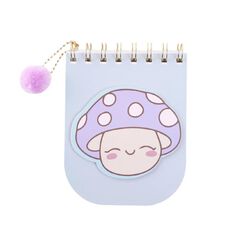 Uniti Kids Playful Simplicity Spiral Mushroom Notepad