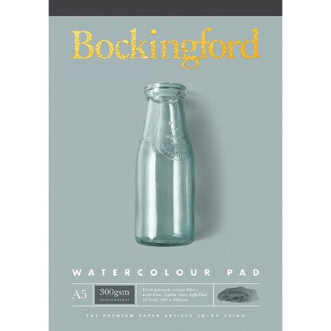 Bockingford Watercolour Pad 300gsm 10 Leaf A5