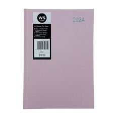 WS Week To Date Diary 2024 Lilac A5