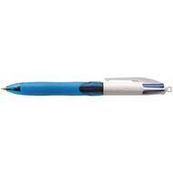 Bic 4 Colour Pen with Grip Fine or Medium Multi-Coloured 2 Pack