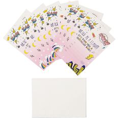 Party Inc Superhero Invitations with Envelopes 17.5cm x 12.5cm 8 Pack