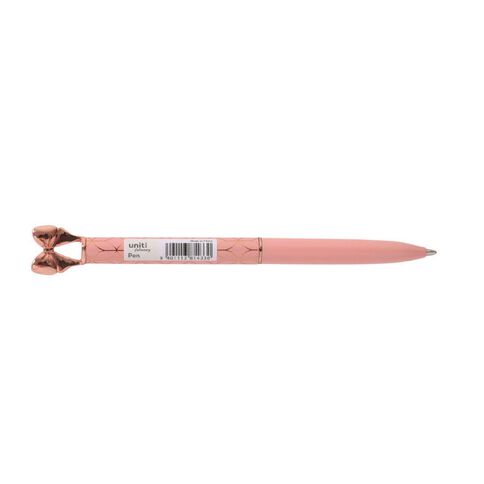 Uniti Stationery Urban Noir Bow Pen