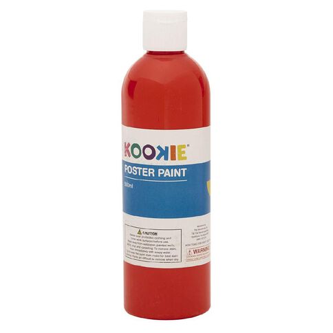 Kookie Poster Acrylic Paint Red Mid 500ml